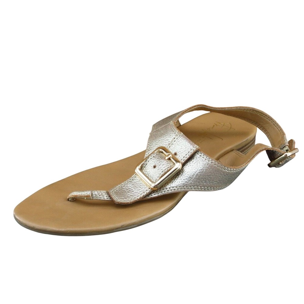 Franco Sarto Sz 6.5 M Champagne Thong Synthetic Women Sandals Gita